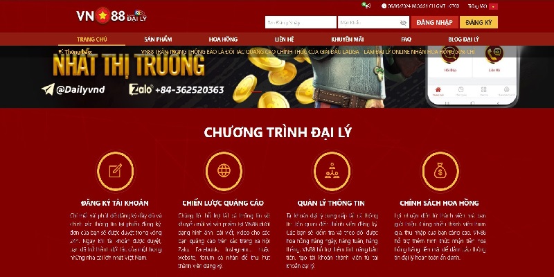 Chương trình đại lý VN88 hỗ trợ cho nhiều thành viên đăng ký