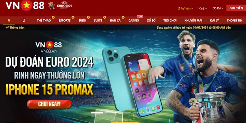 Khuyến mãi VN88 cùng chào đón Euro 2024.